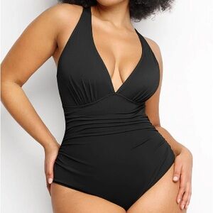 Shapellx Smart Sculpt Plunge Cutout Swimsuit